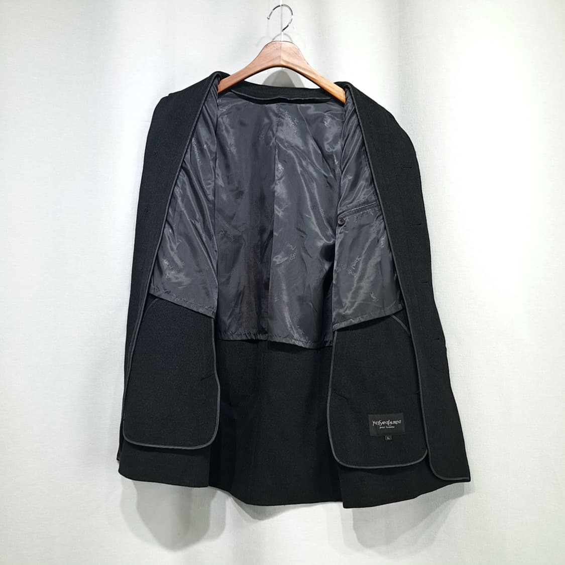 CN960 L 입생로랑 뿌르 옴므 핸드메이드 울 코트 상품이미지5