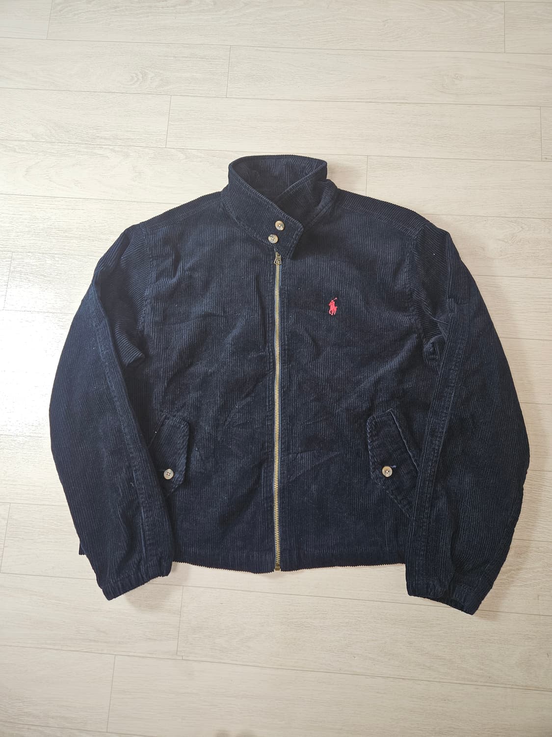 폴로 랄프로렌 신형라벨 코듀로이 바라쿠다 블루종 자켓 네이비 M 상품이미지1