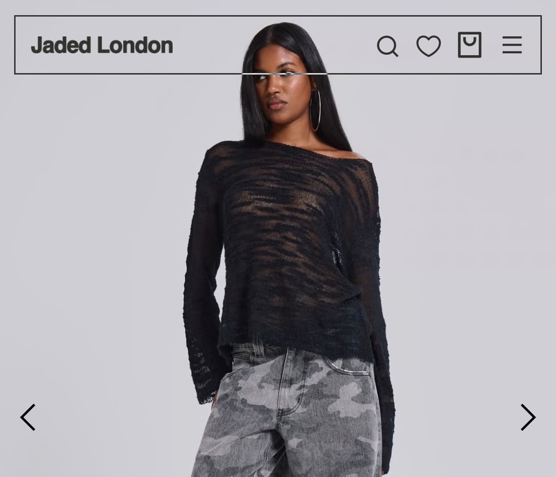 제이디드런던 black stray knit 상품이미지1