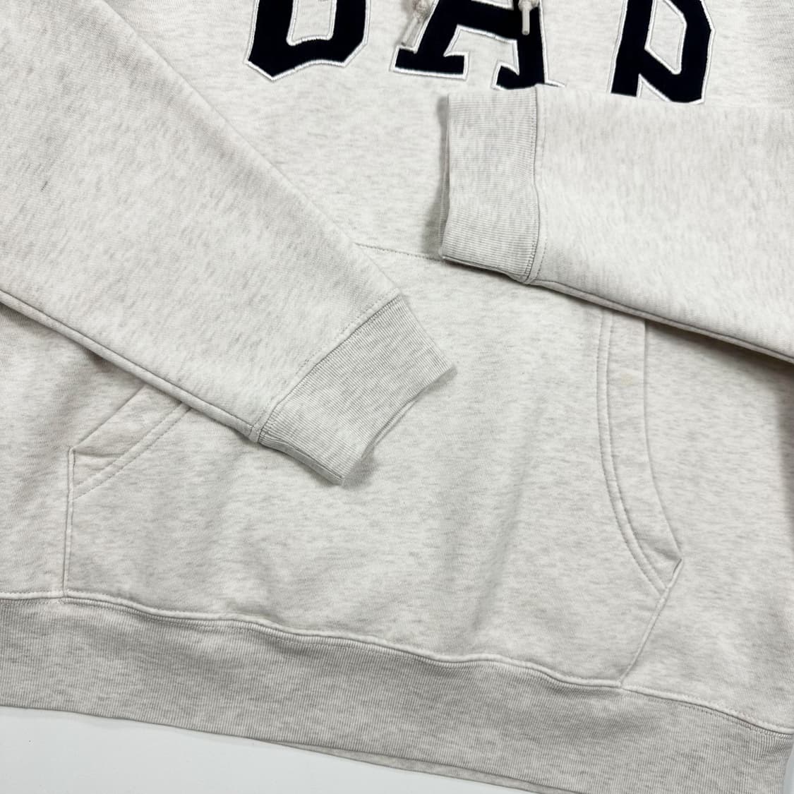 갭 gap 빅로고 오트밀 후드티 (S) 상품이미지4