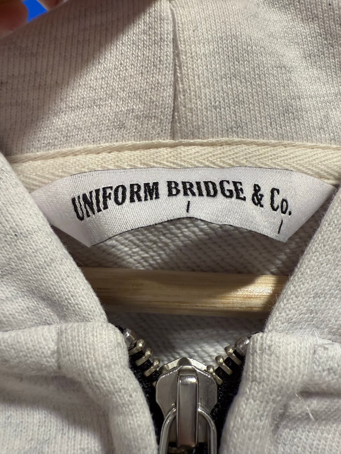 유니폼브릿지 멜란지 후드집업 상품이미지2