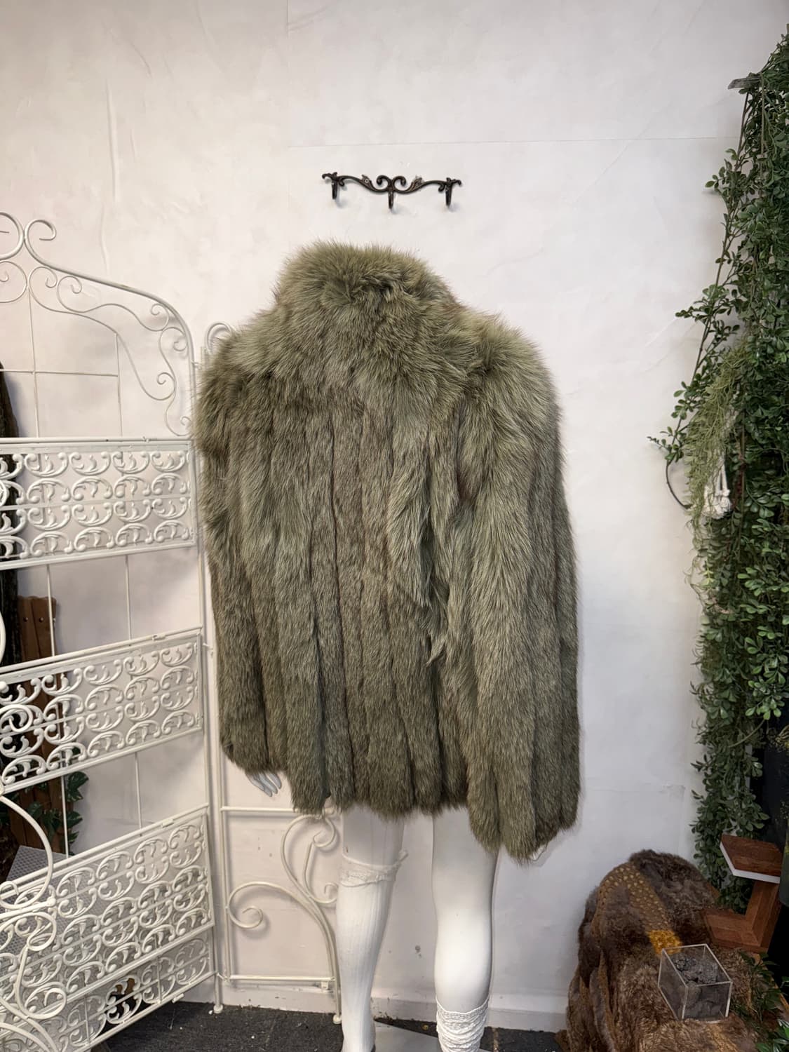 SAGA FOX mixed khaki brown fox fur coat  상품이미지6