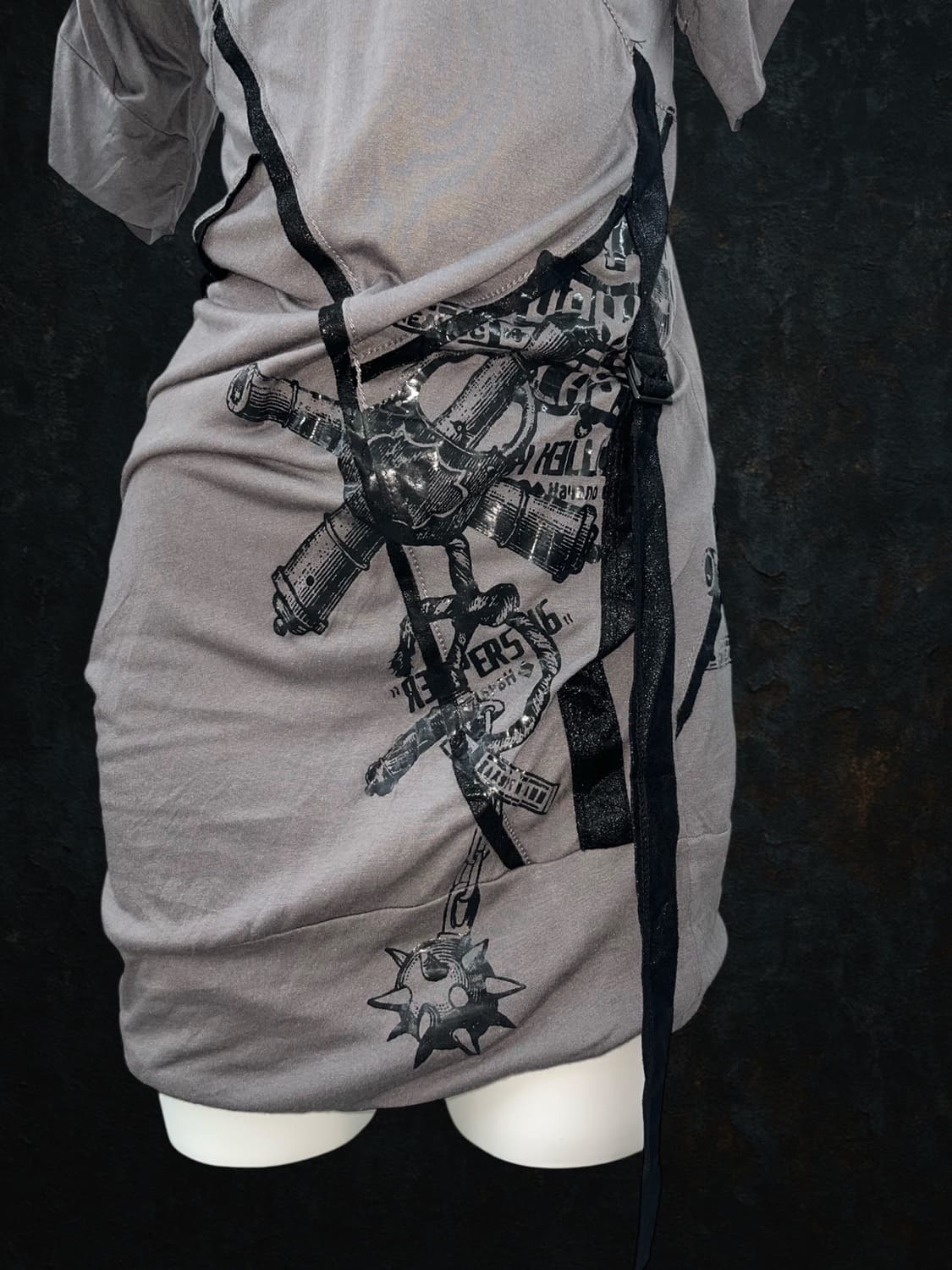 'SALVAGE' back string printing one-piece 상품이미지3