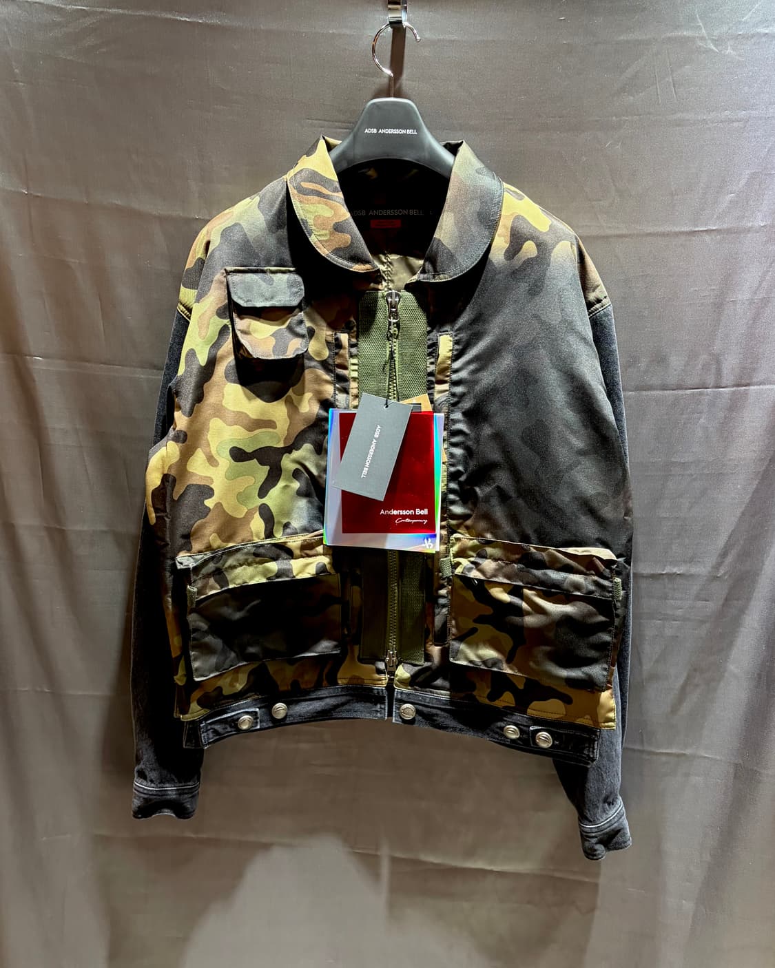 (새상품) 앤더슨벨 카모플라주 집업 데님자켓 상품이미지4