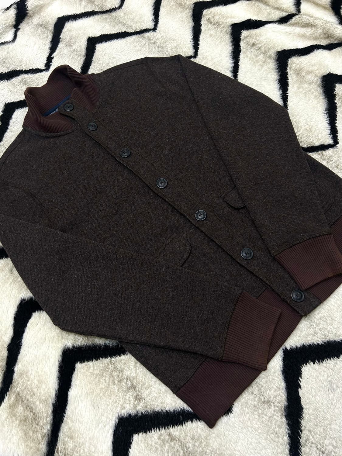 [L]타미힐피거 보카시 니트 가디건 자켓/브라운 상품이미지2