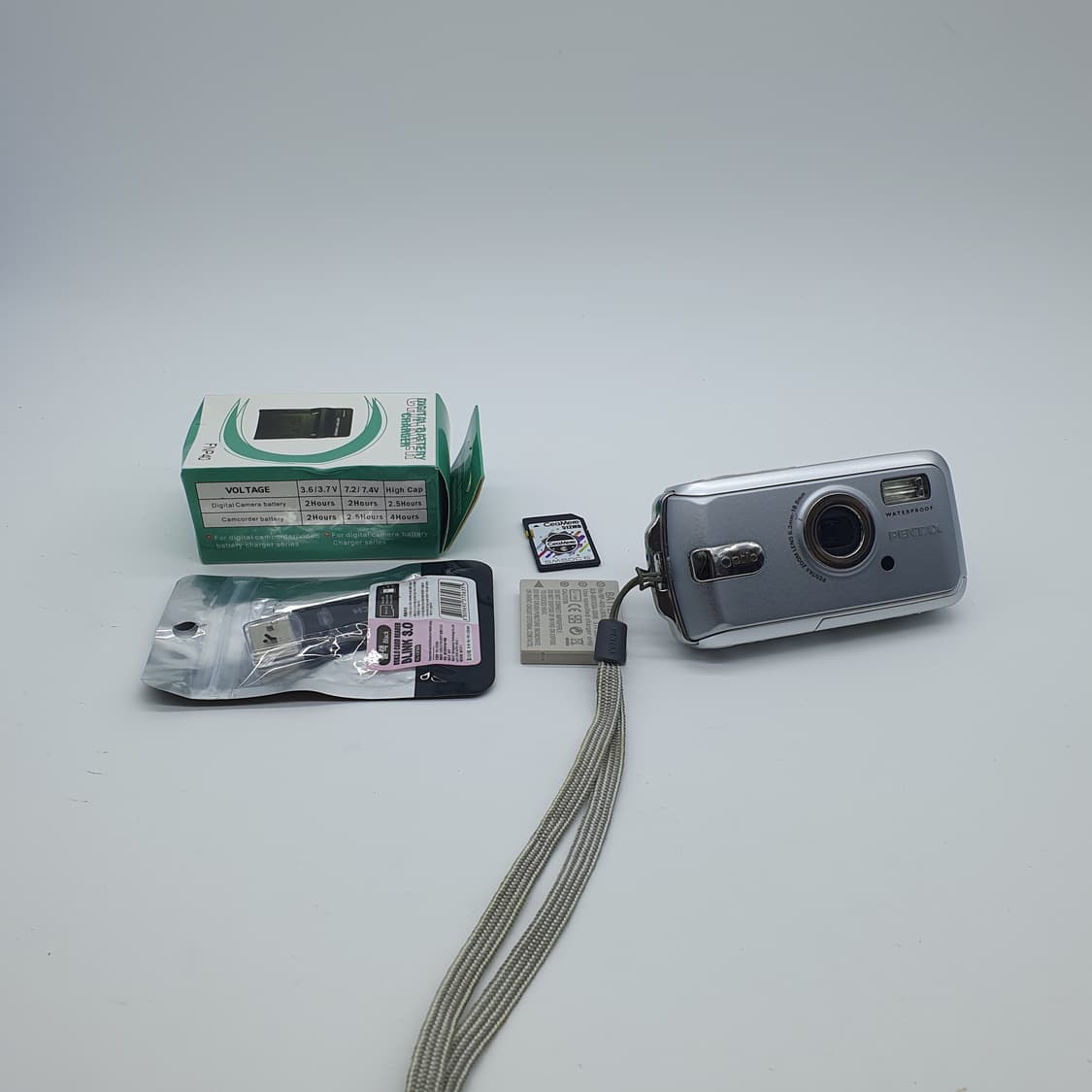 작례⭕️ 펜탁스 옵티오 W20 쿨 실버✨ 빈티지 디카 디지털카메라 상품이미지9