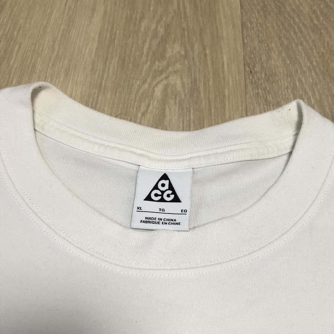 (XL) 나이키 NIKE ACG 행루즈 서밋 반팔 티셔츠 화이트 상품이미지5