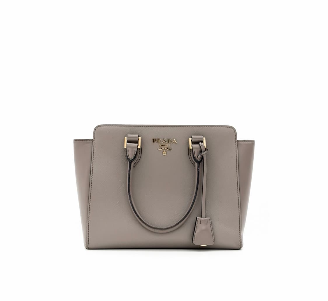 [OS] 프라다 여성 사피아노 소프트 레더 토트백 숄더백 클레이 그레이 상품이미지2
