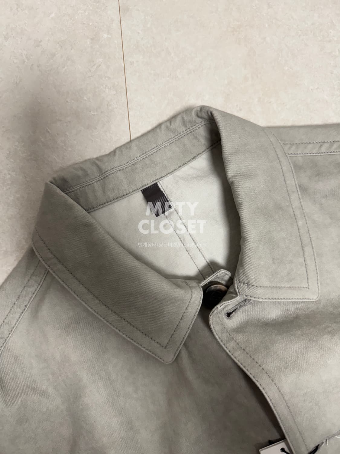 [105] 커스텀멜로우 25ss 워크자켓 그레이 코튼 상품이미지7
