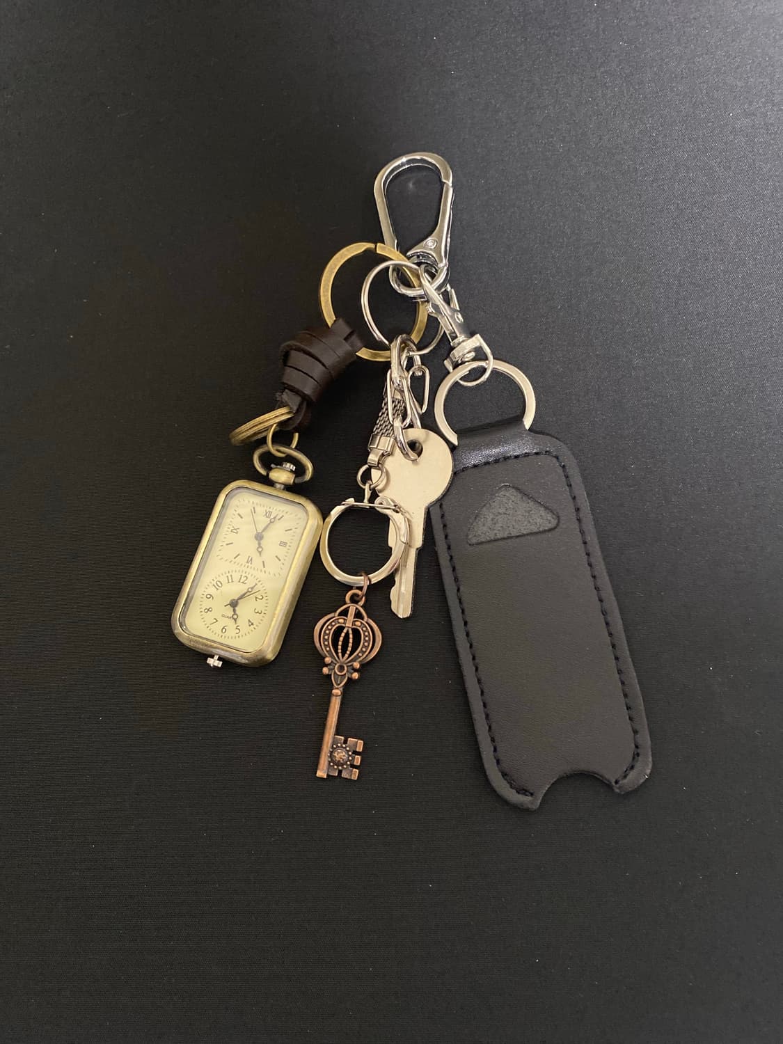 빈티지 시계 키링 상품이미지1