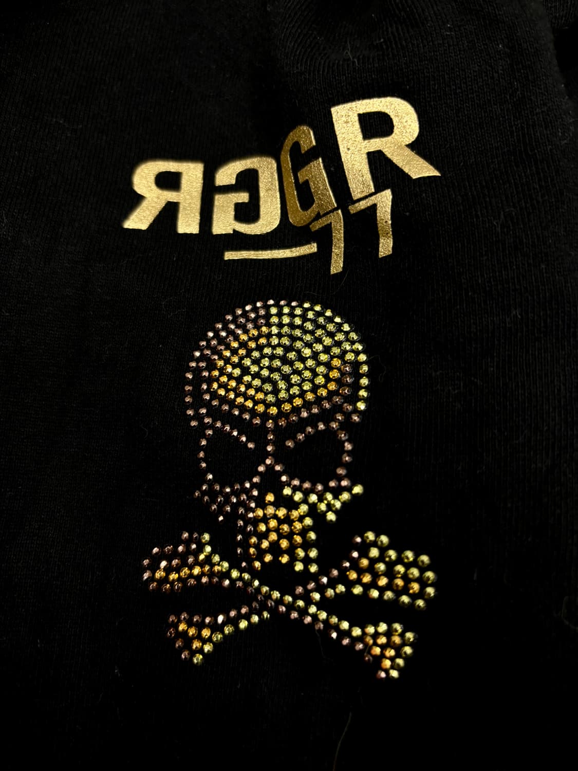 “IN THE ATTIC” 00’s Gold Cubic Skull Hoo 상품이미지8