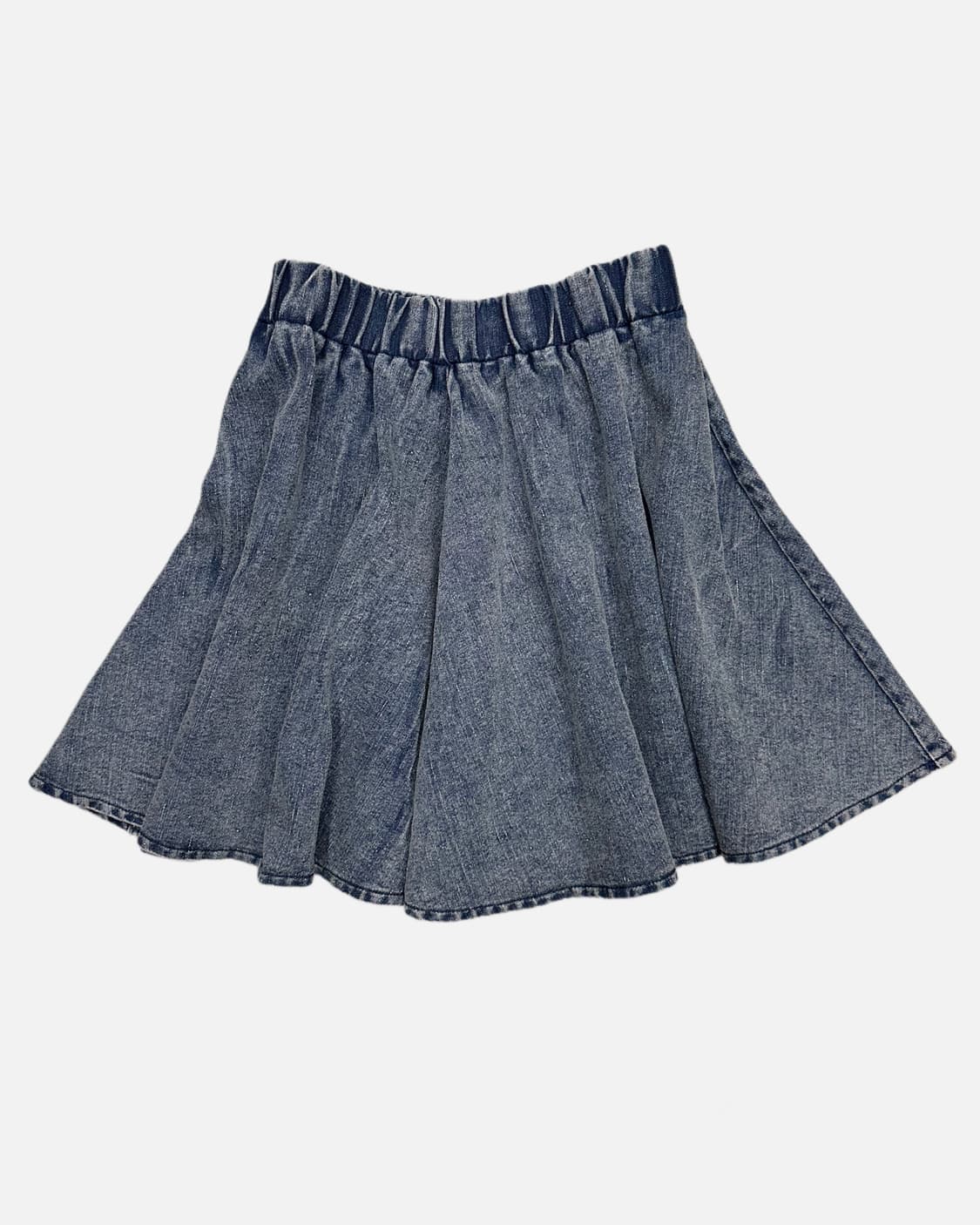 stone washing flare denim skirt 상품이미지1
