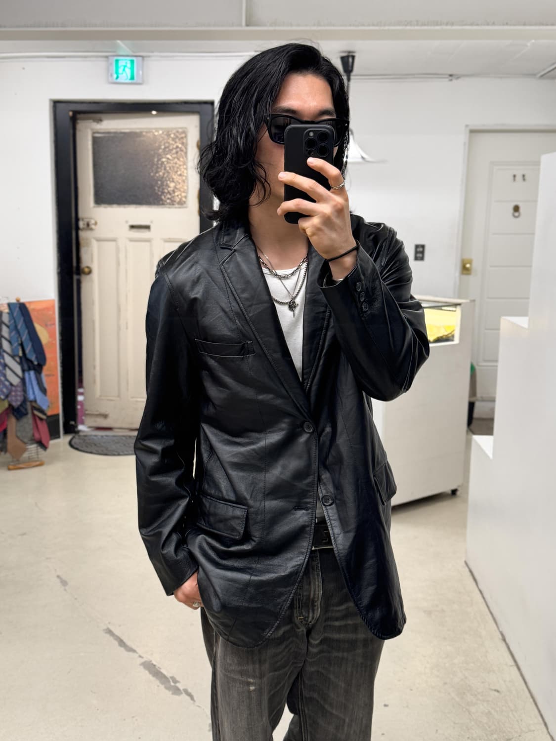 레더 블레이저 상품이미지2