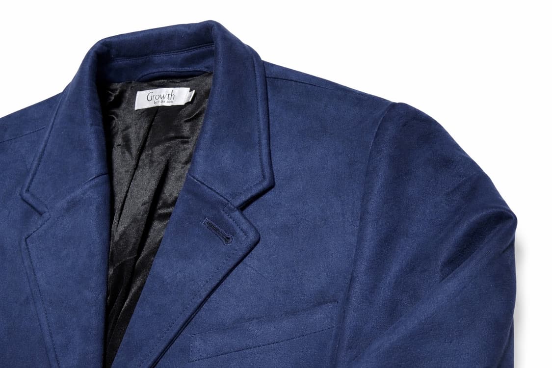 JPN 일본 빈티지 스웨이드 체스터 싱글코트 네이비 L 상품이미지3