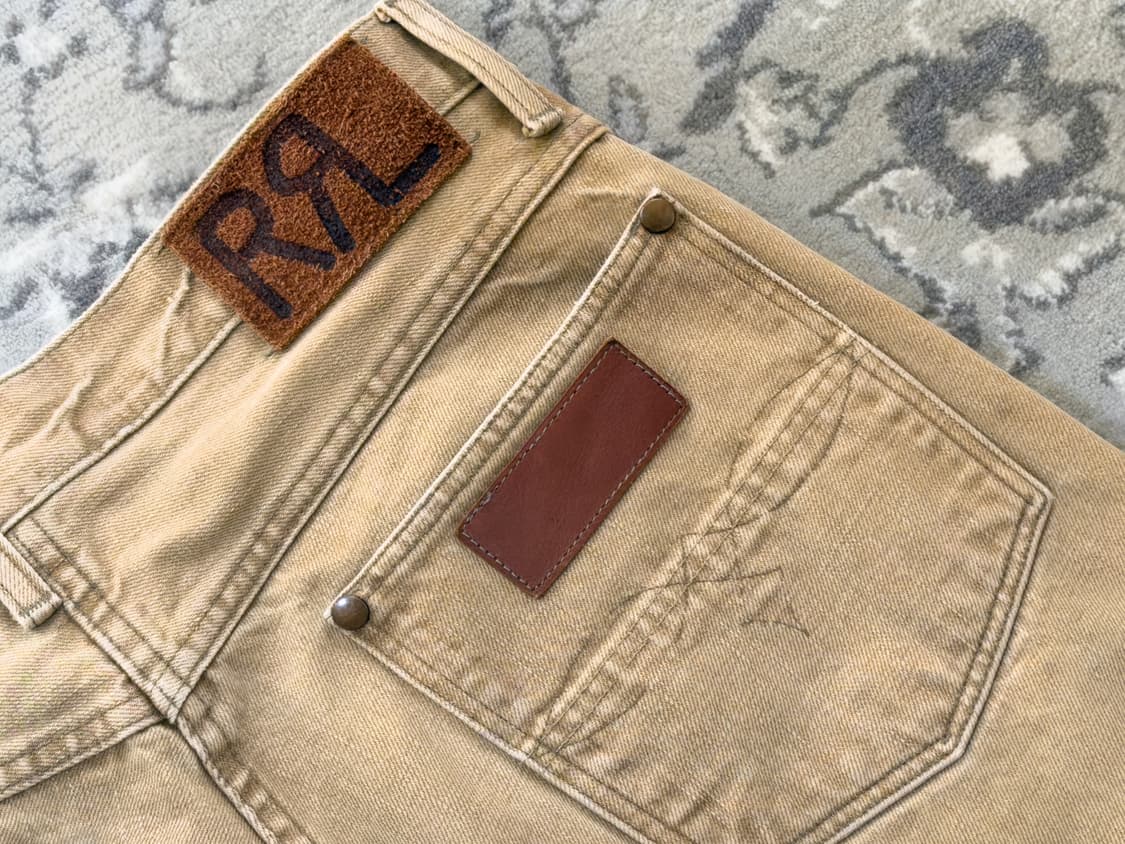 더블알엘(RRL) 하이슬림핏 31/30 사이즈 컬러 데님 판매합니다. 상품이미지3