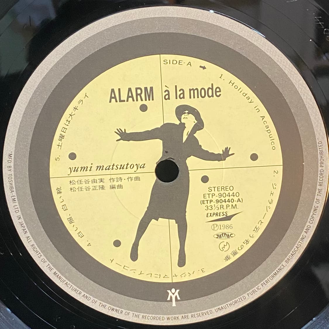 (LP) Yumi Matsutoya -Alarm A La Mode 상품이미지4