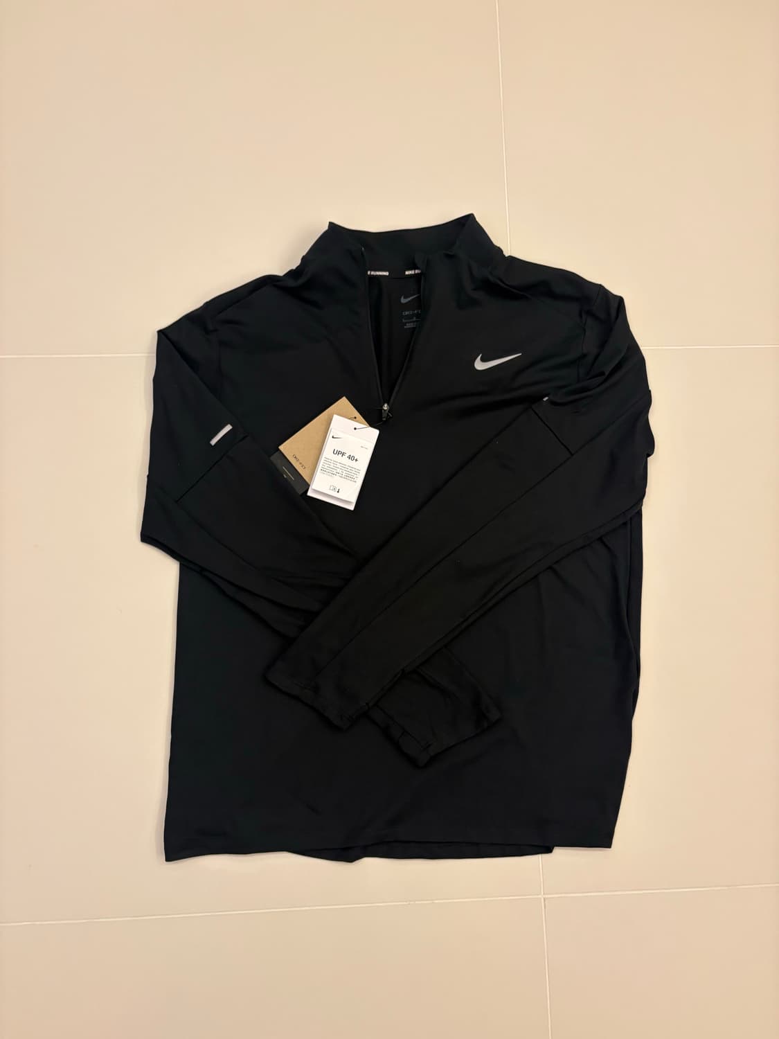 새상품 나이키 드라이핏 남성 런닝 반집업 긴팔-M 상품이미지4