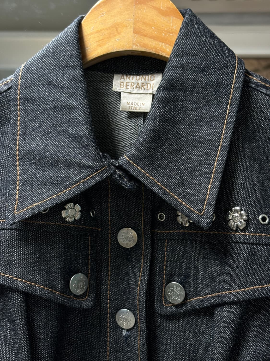 antonio berardi 벨티드 데님 베스트 상품이미지3