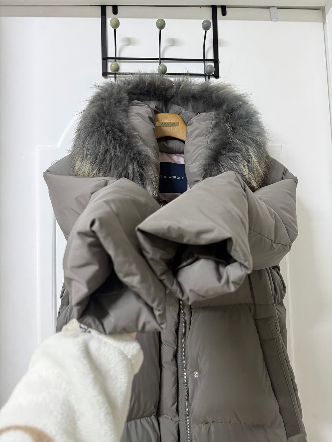 90사이즈 빈폴 레이디스 구스 롱패딩 상품이미지3