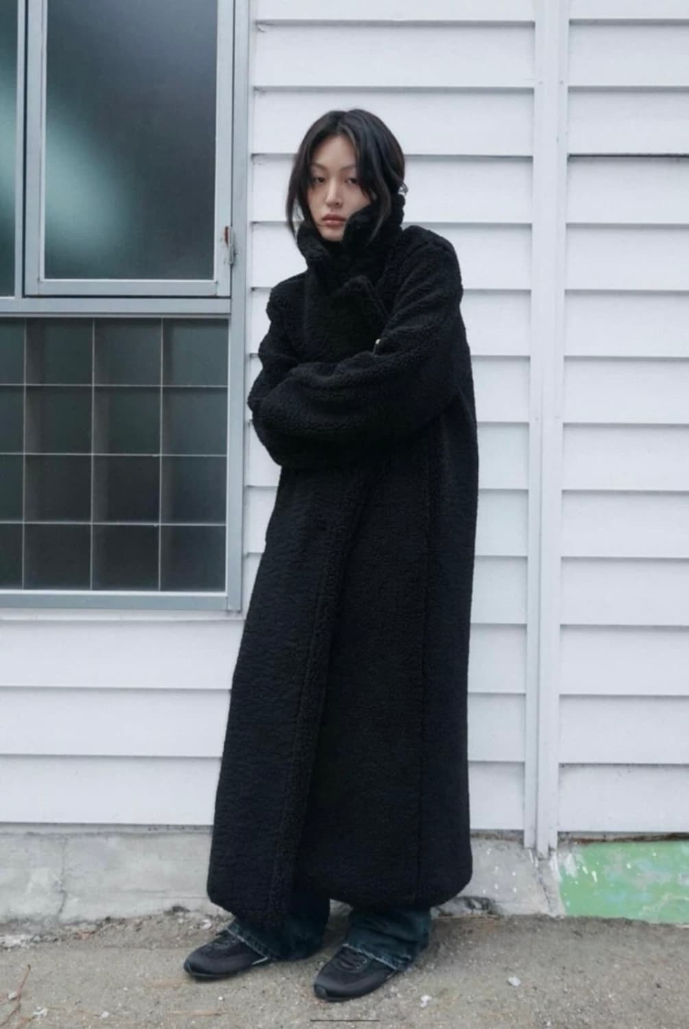 자라 시어링 롱코트 상품이미지1