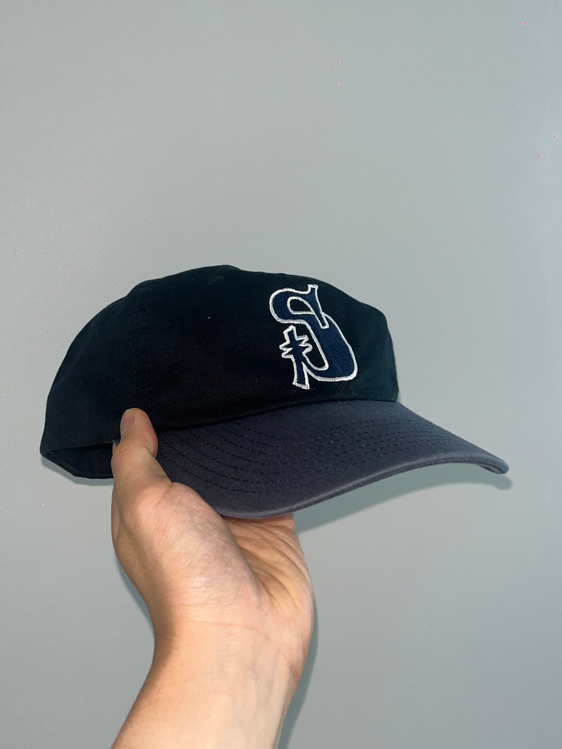 stussy 스투시 빈티지 S 로우 프로 캡 블랙 (재즈맨) 상품이미지2