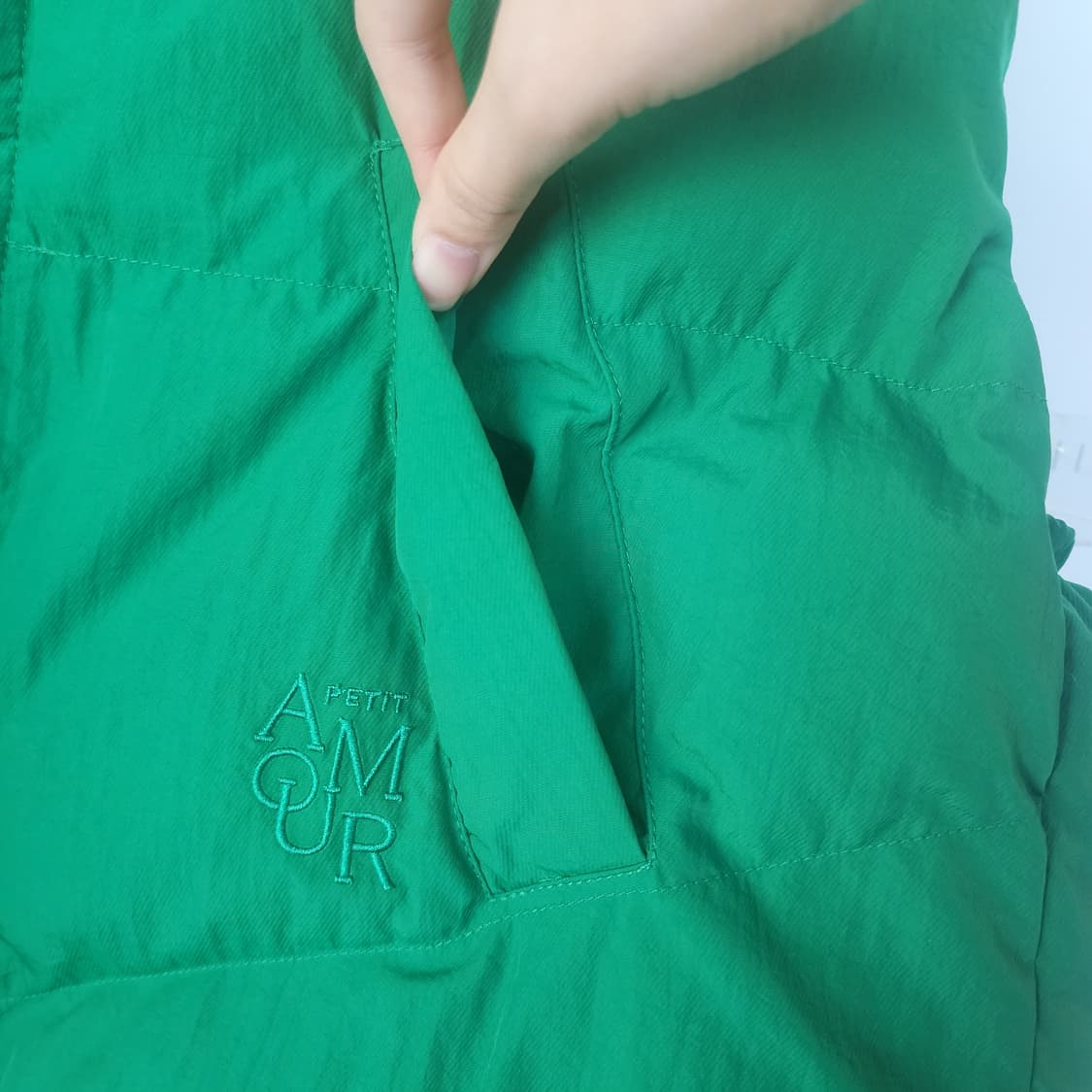 반에이크 그린 패딩 조끼 상품이미지4