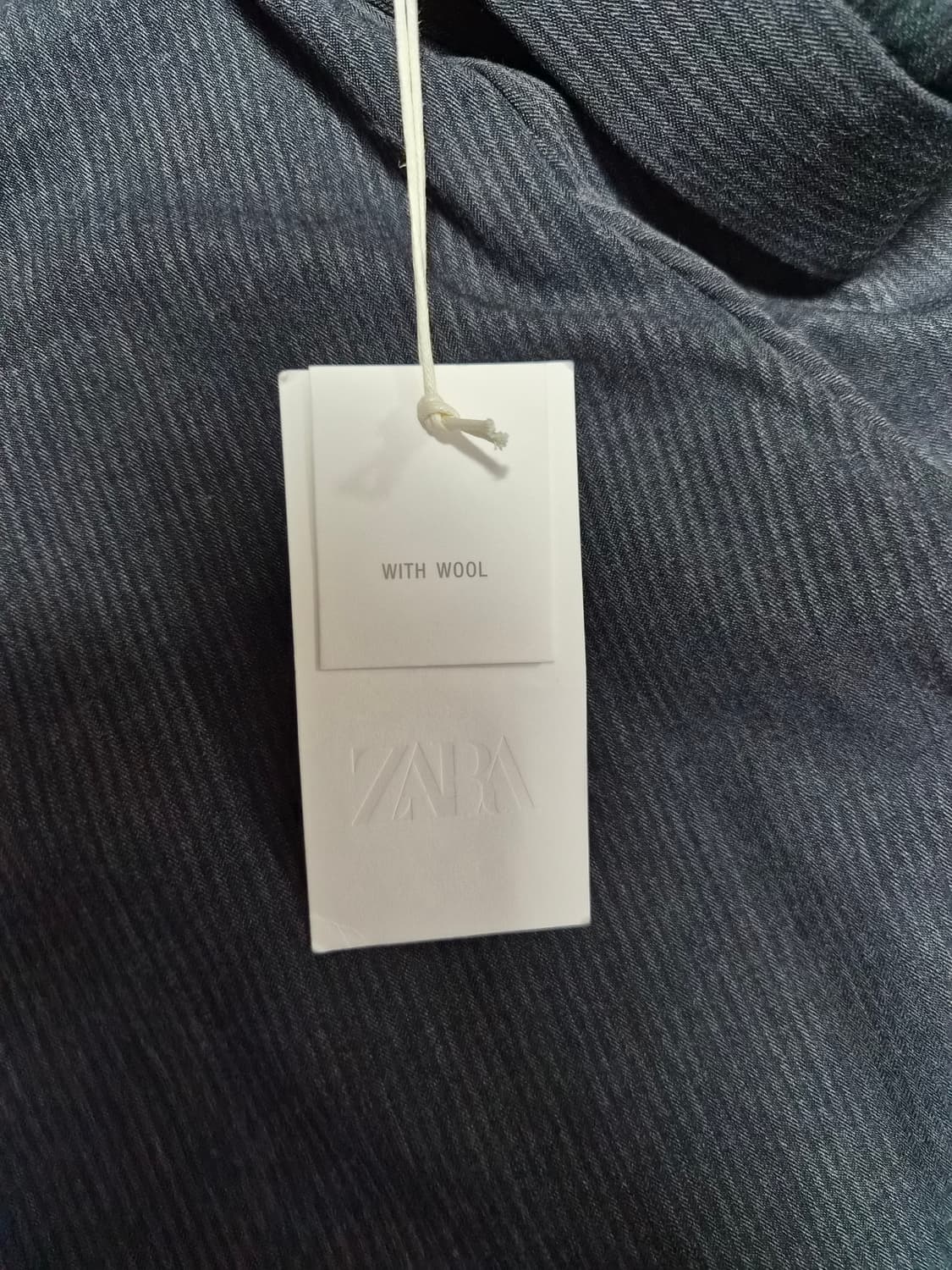 (새상품)자라 울혼방 스트라이프 슬랙스 상품이미지4