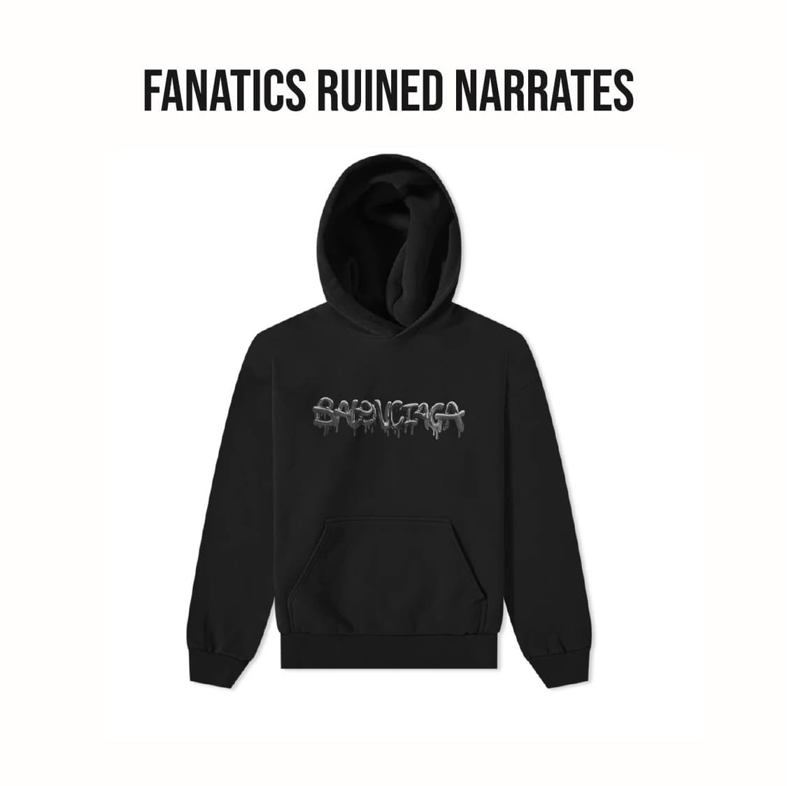 새상품 [2]발렌시아가 슬라임 로고 오버사이즈 후드 상품이미지1