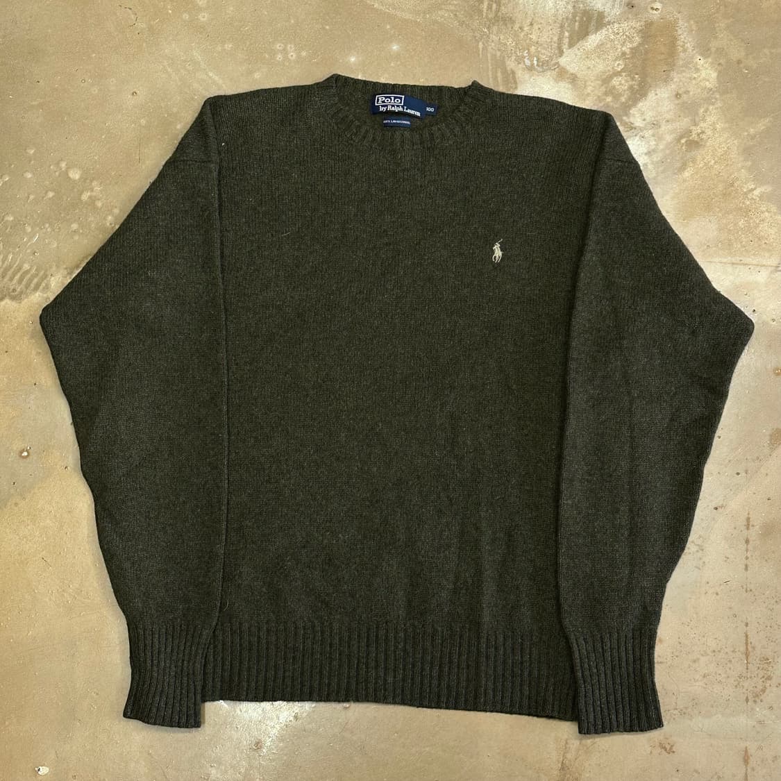 100 폴로랄프로렌 카키 램스울 니트 상품이미지2