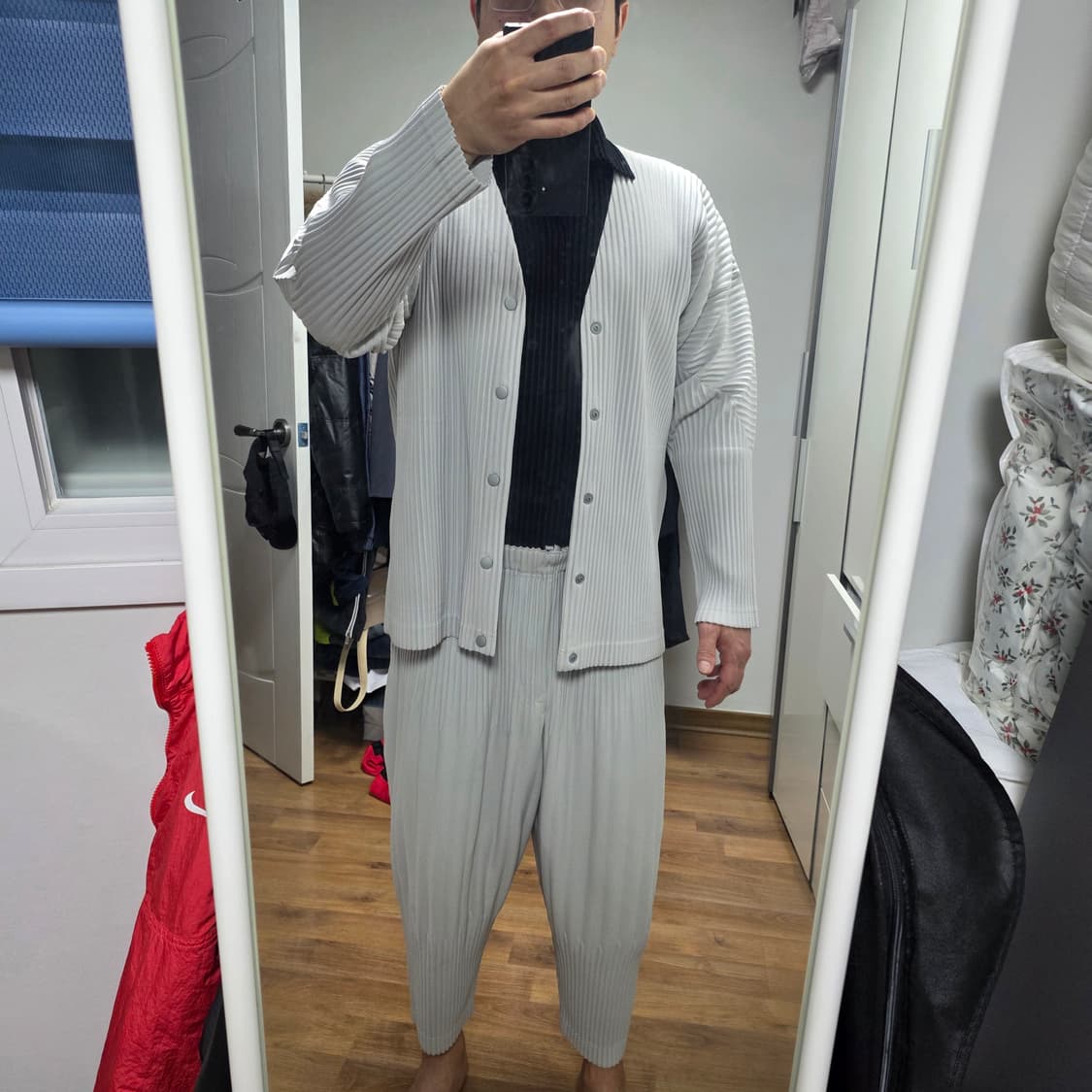옴므 플리세 가디건 바지 상품이미지2