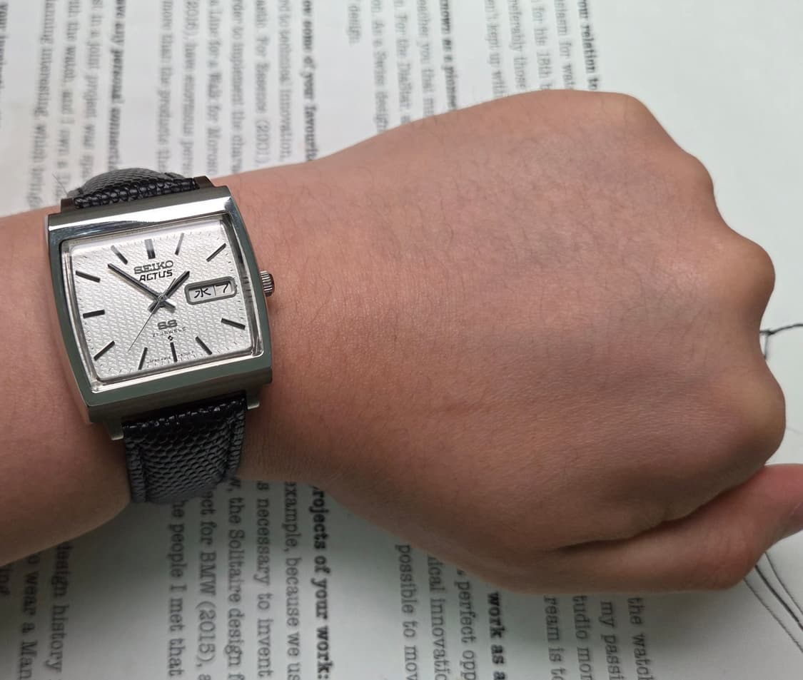 레어] 빈티지 세이코 액투스SS 테레비 순정 입체다이얼 한자 데이데이트  상품이미지8