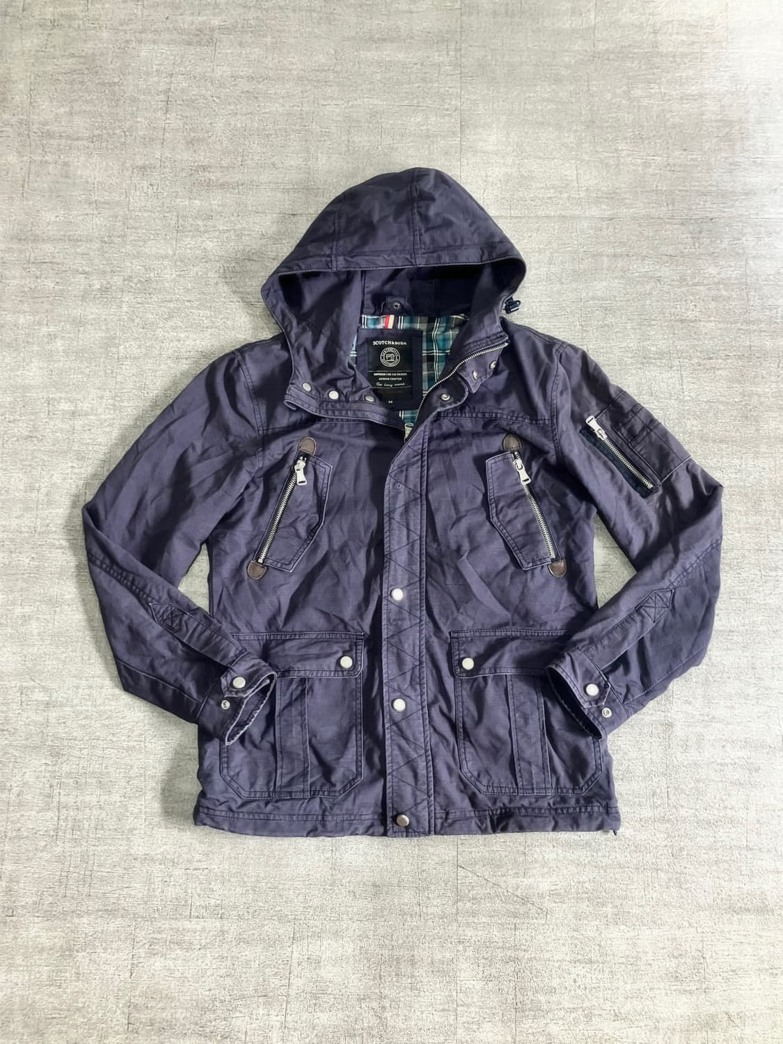 일본빈티지 Scotch&Soda 올드스쿨스트릿 견장 사파리자켓 상품이미지1