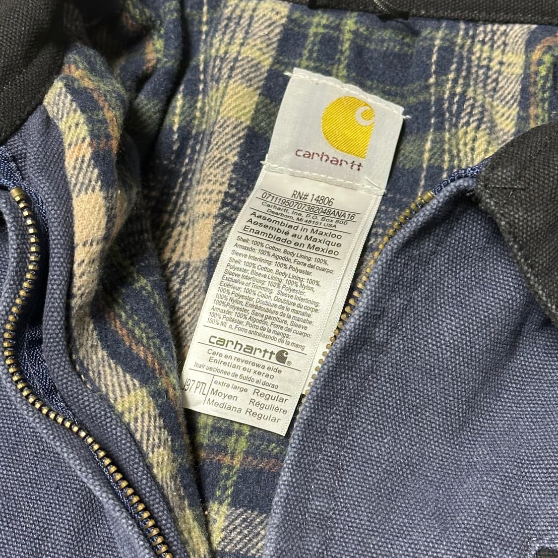 칼하트 디트로이드 청 집업 상품이미지3