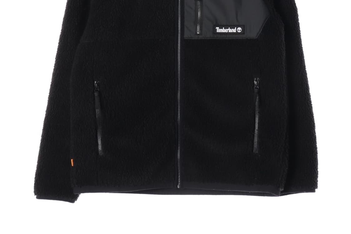 팀버랜드 블랙 배색 포켓 플리스 후리스 M 상품이미지5