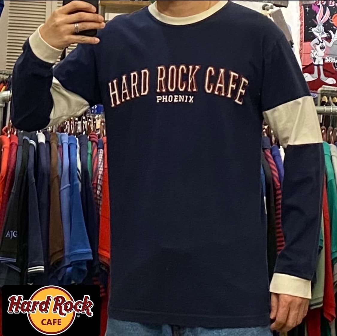레어 90s USA 정품 하드락카페 피닉스 긴팔티 상품이미지2