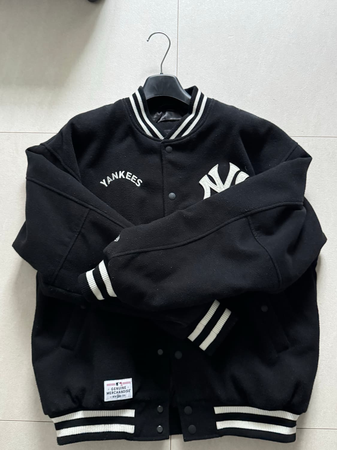 뉴에라 MLB  Yankees 야구 점퍼 블랙 상품이미지1