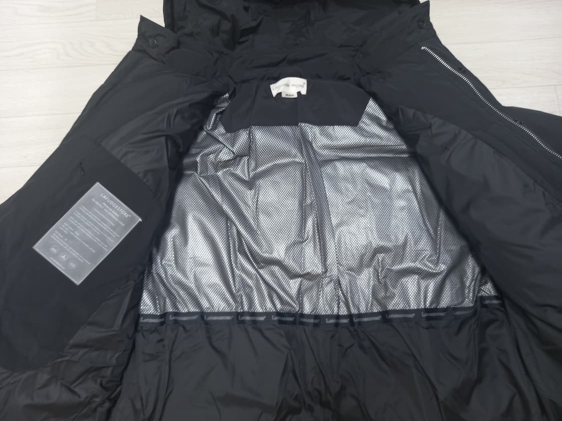 새상품 남성100 라퍼지스토어후드 덕다운 숏패딩 미듐 상품이미지3