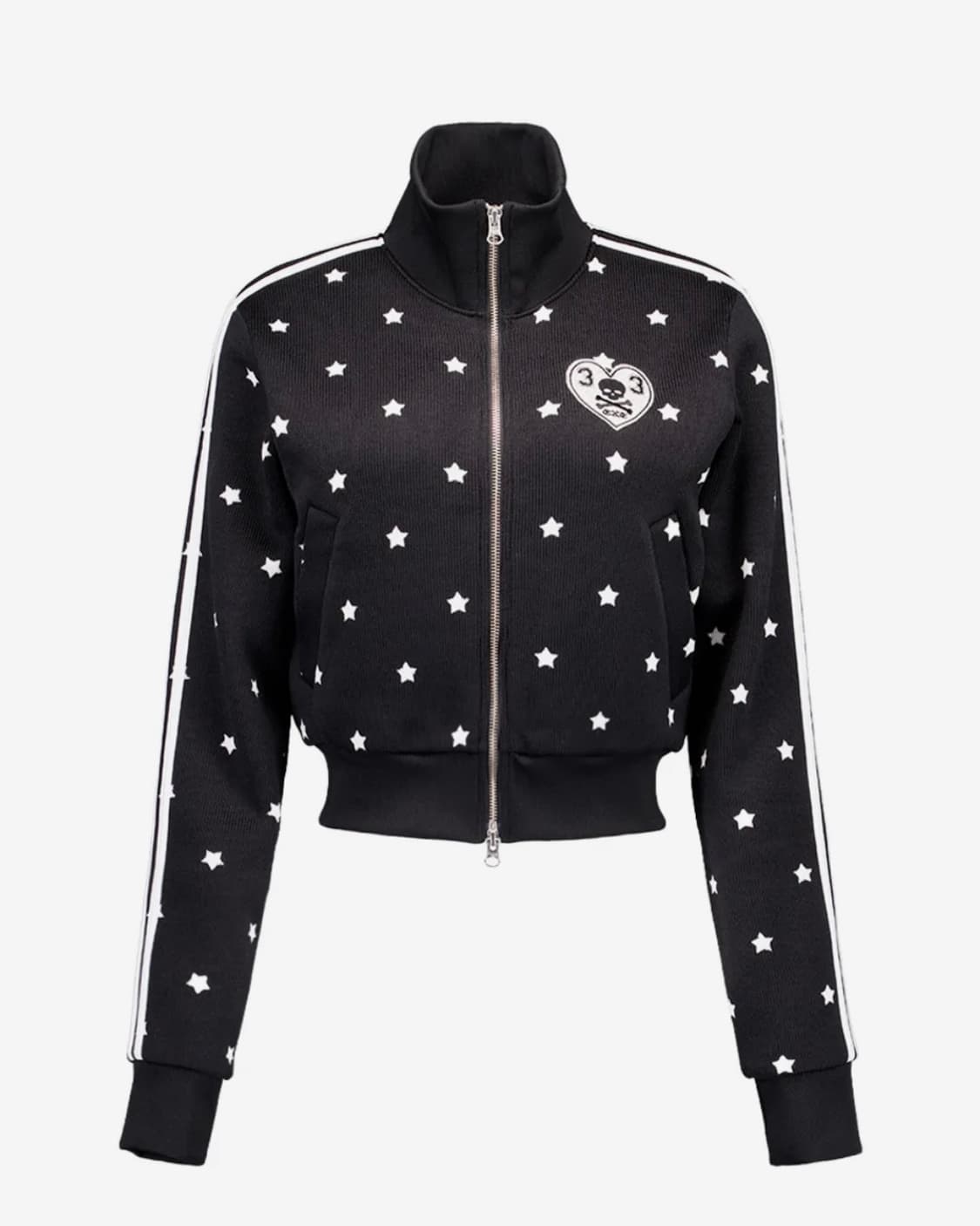 셋업이엑스이 별 집업 STAR SPORTY ZIP-UP / BLACK 상품이미지1