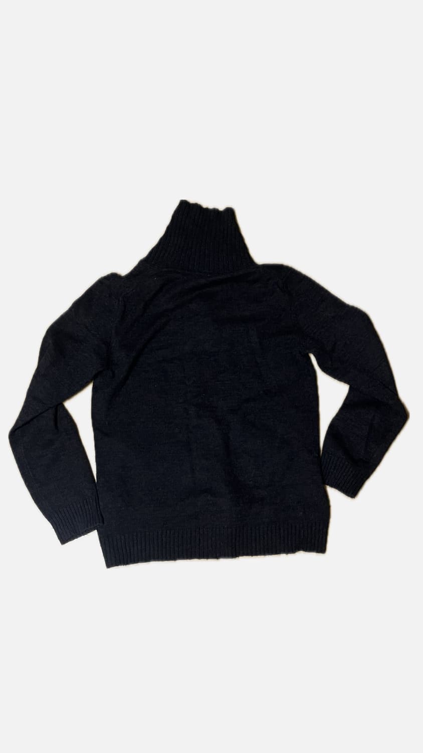 아르마니 비대칭 사선 니트 반집업 상품이미지2