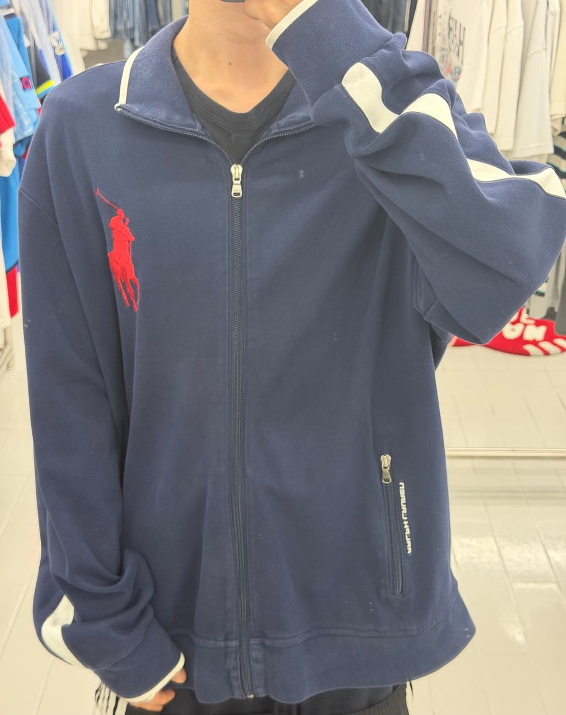 폴로 빅포니 네이비 집업 상품이미지1