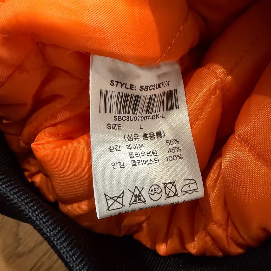 제네럴 아이디어 레더 봄버자켓 상품이미지4