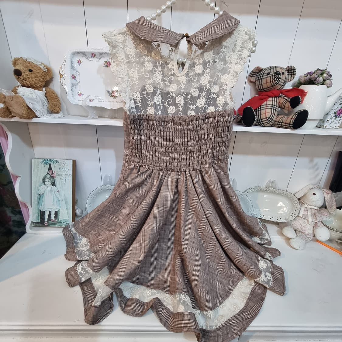 리즈리사(Liz Lisa) 체크 레이스 코르셋 원피스 상품이미지7