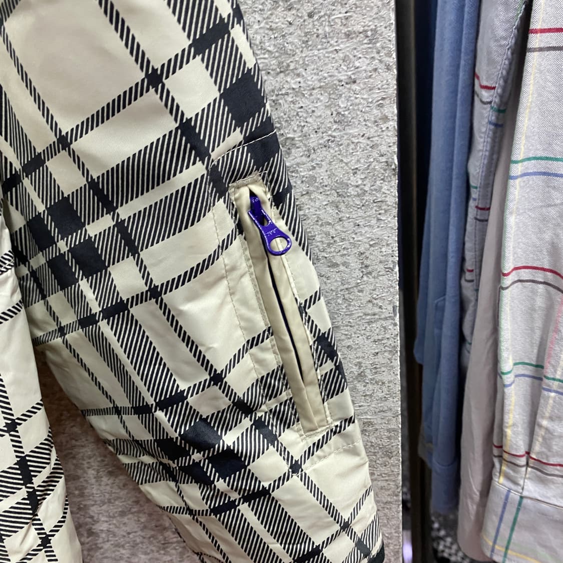 아디다스 레알 마드리드 체크패턴 바람막이 자켓 B4287  상품이미지4