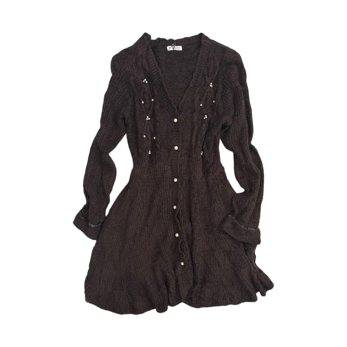 가을 여자 되는 브라운 일본 빈티지 세트 (가방 치마 제외) 상품이미지2