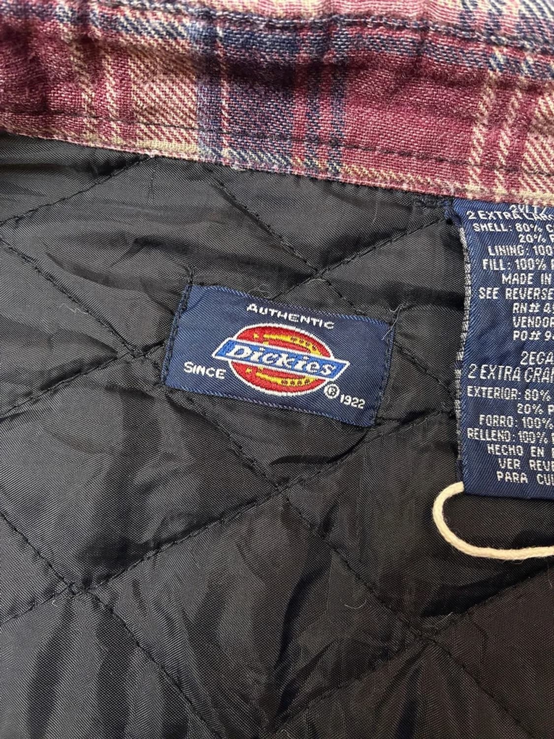 디키즈 90s 퀄팅 안감 플란넬 셔츠 자켓 PN5243 상품이미지7