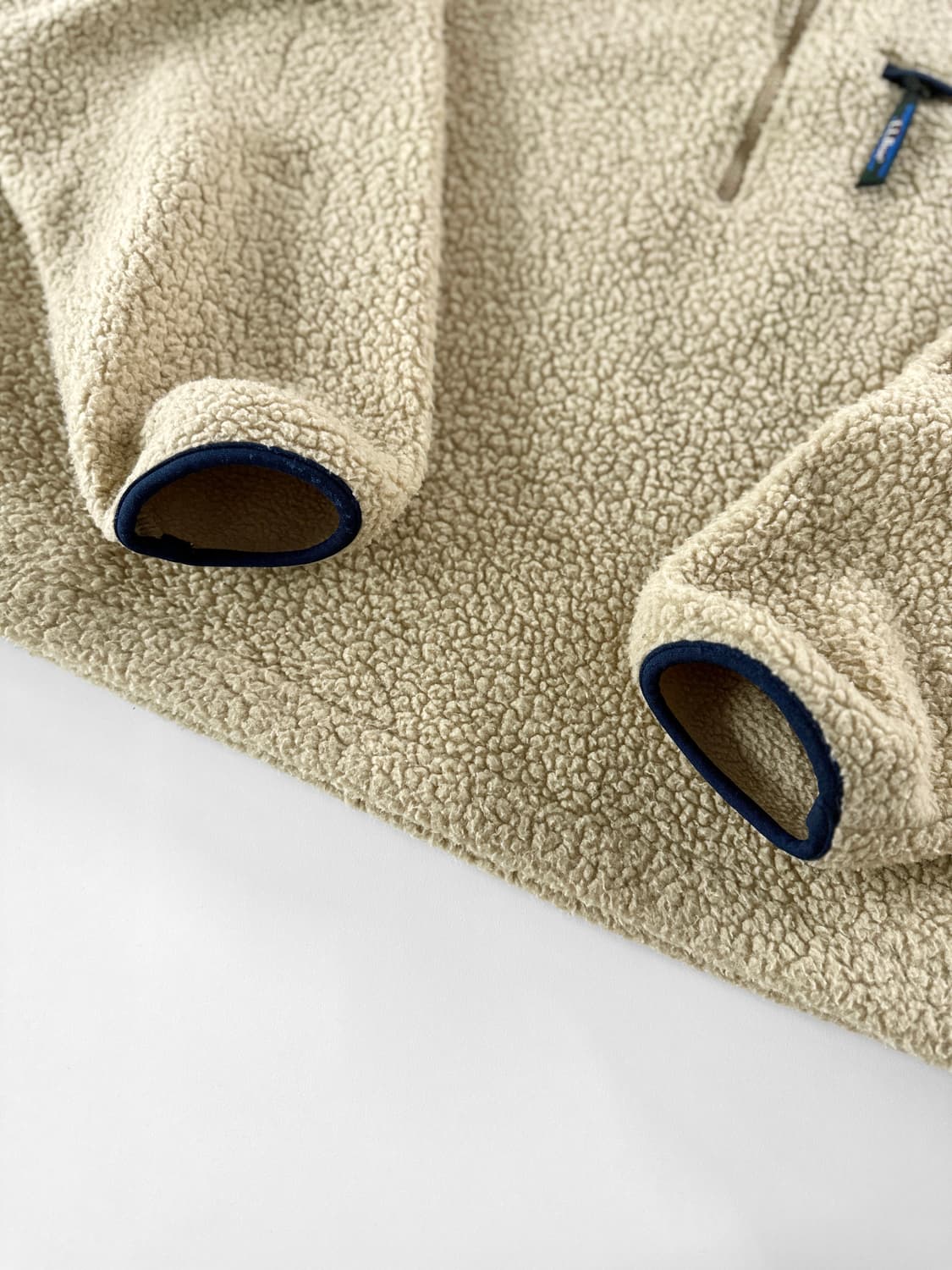 90s 빈티지 엘엘빈 플리스 하프 집 풀오버 상품이미지8