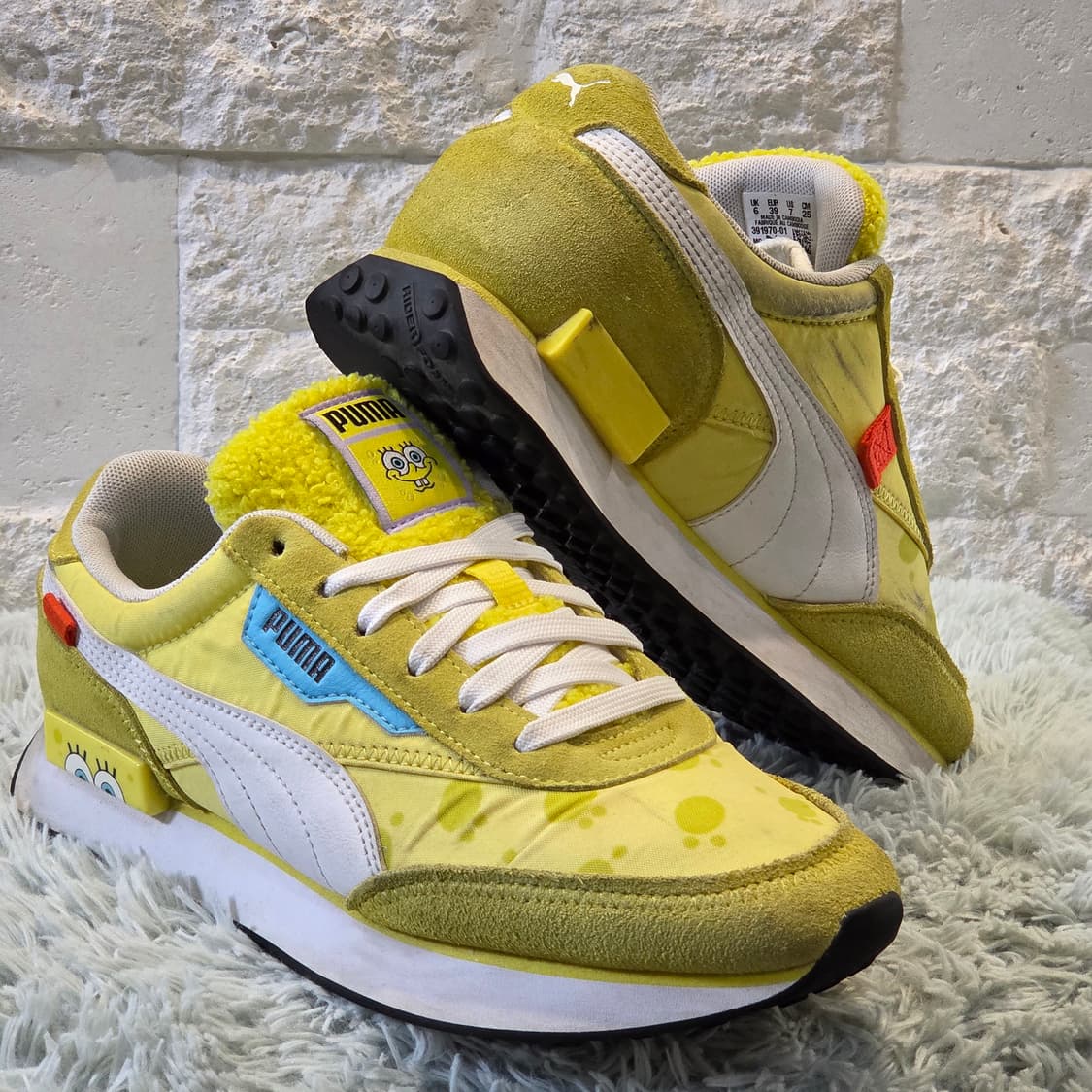 6a-4:푸마 x 스폰지밥 퓨처 라이더 옐로우 250mm 상품이미지6