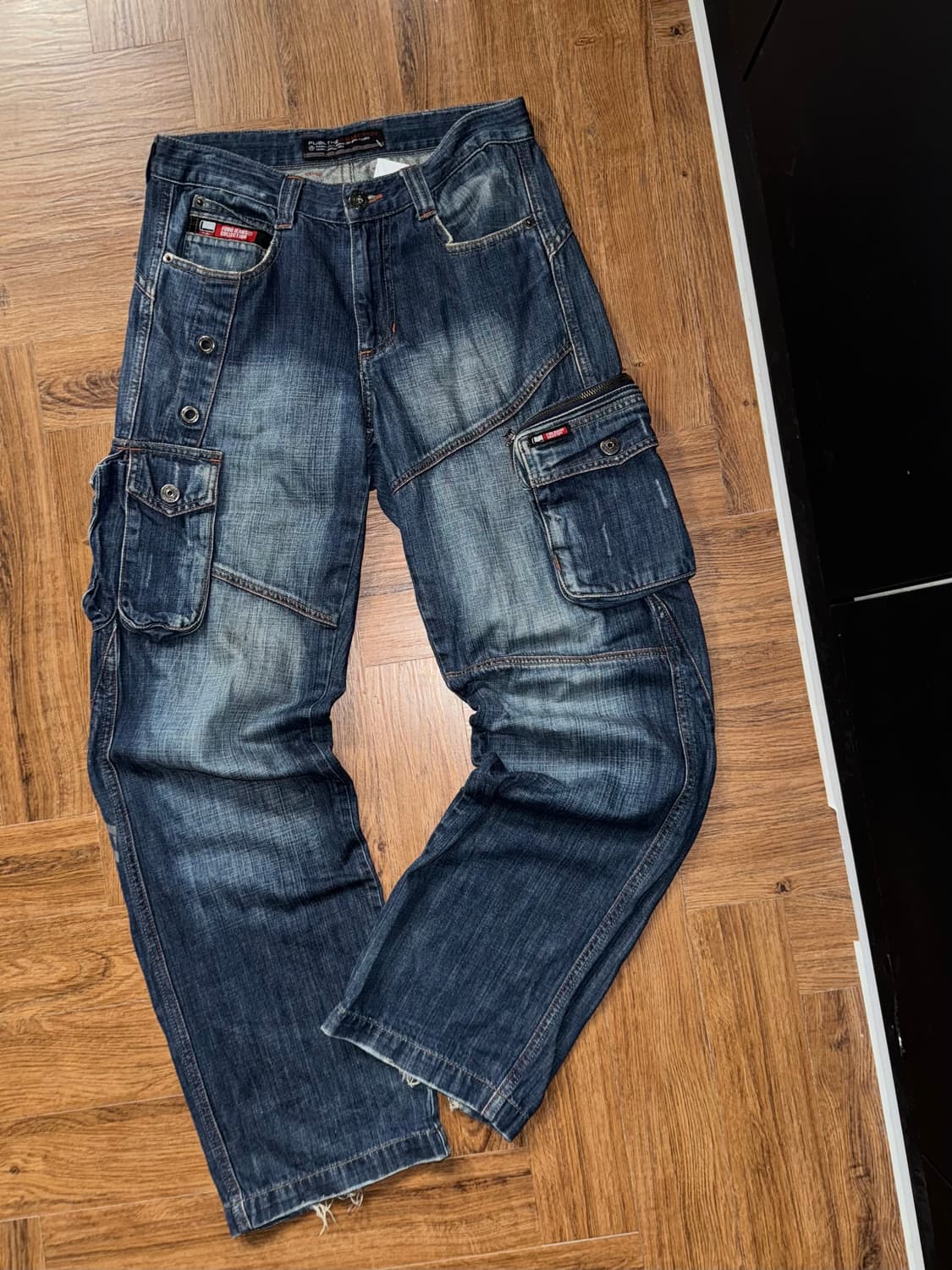 후부 데님 카고팬츠  상품이미지1