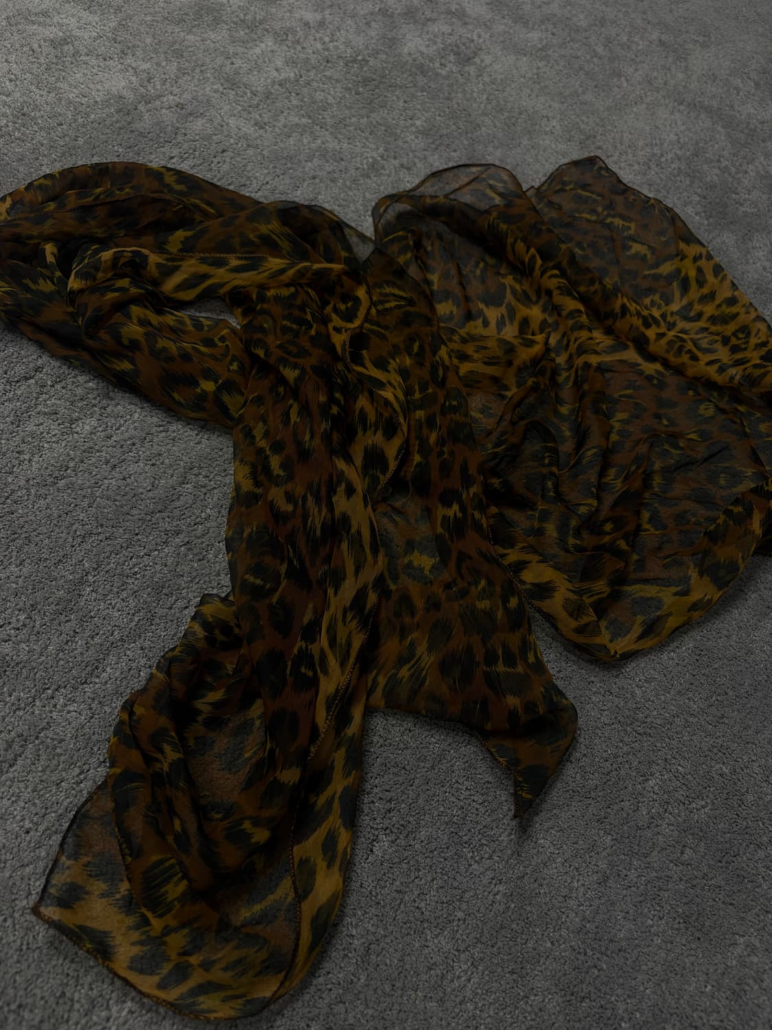Vintage vkei punk mood leopard scarf 상품이미지2