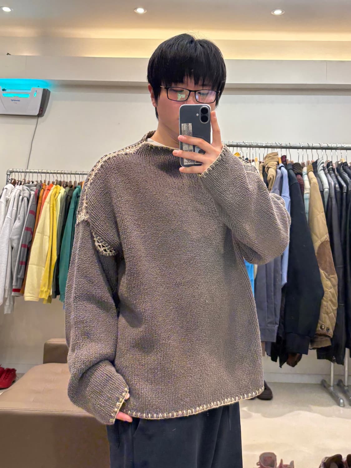 90s 돌체앤가바나 보트넥 스티치 니트 상품이미지8